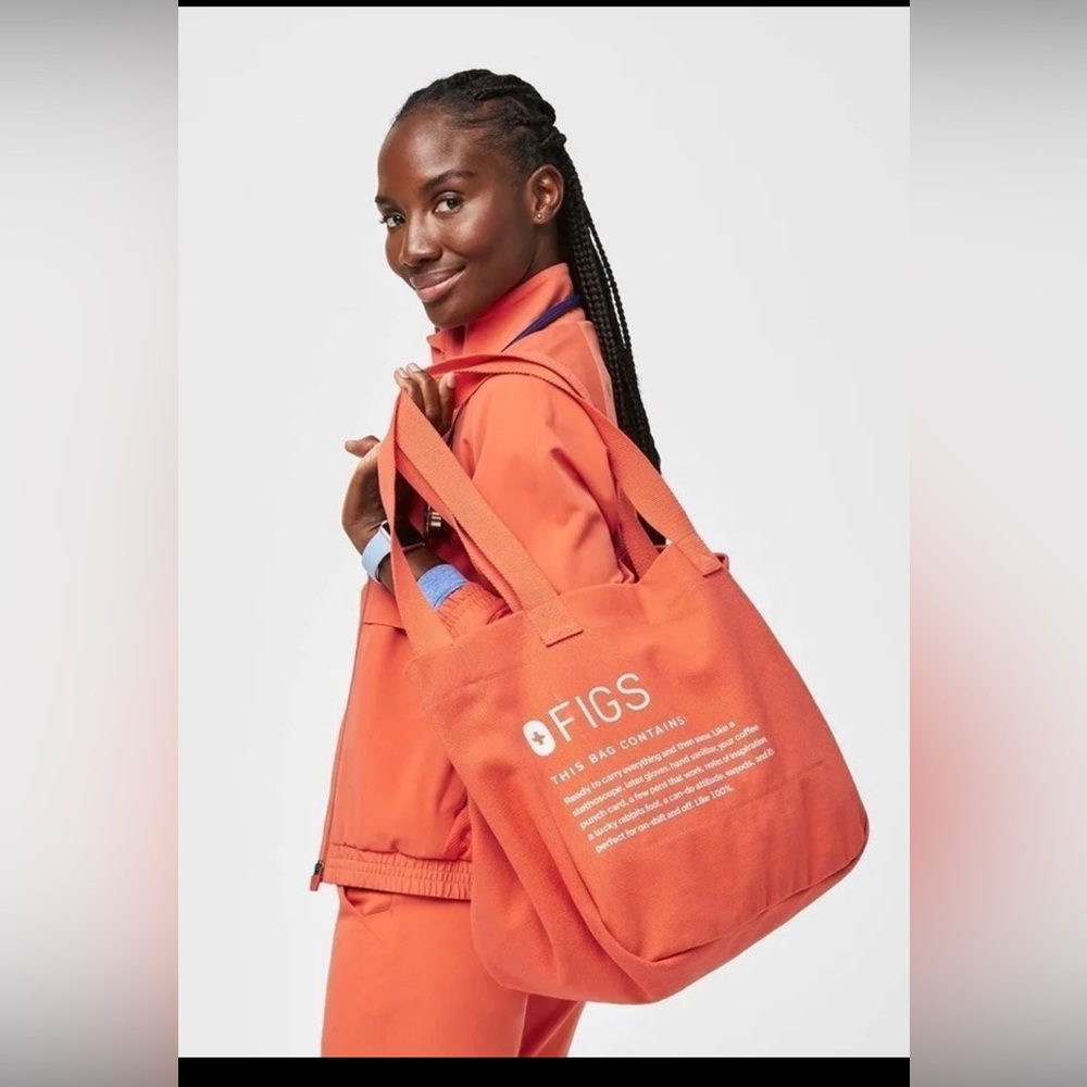 Sunset Orange Figs New Canvas Tote